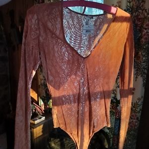 Free People Rose Bodysuit